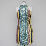 One 33 Social. Sequin multicolor mini dress. Pink Photo 2