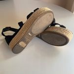 Bamboo  Black  Espadrille Platform Strappy Sandals Women's Size 6 Photo 9