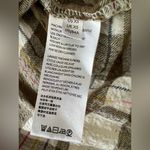 Anthropologie Isadora Button Back Plaid Tunic Popover long sleeve Shirt XS Photo 3