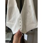 Retrofête retrofete Florence Pearl Button Vest White Womens Size Large Photo 5