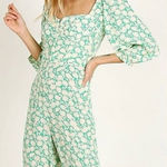 Capulet Revolve  Manzanita Floral Apple Green Jumpsuit Size S Photo 0