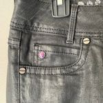 Rock 2 Planet sz 4 Black Coated Straight Leg Jeans Punk‎ Metal Photo 1