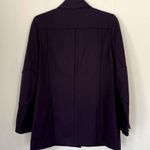 Harvé Benard Collection harvè benard wool blend coat dark blue elbow patches Women’s size 4 Photo 1