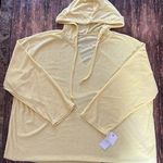 Rebellious One  Womens Trendy Plus Size Loop Terry Hoodie Yellow Photo 3