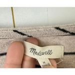 Madewell  Cream Striped Long Sleeve Bodysuit - Size - Medium Photo 4