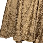 Bronze Animal Print Slip On Dress Small Brown Photo 6