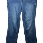 Lane Bryant  Simply Straight Jeans Denim Blue Wash Comfort Stretch 24 Tall‎ Photo 0