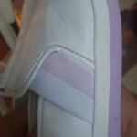 Kate Spade New York Sandy White and Purple Stripe Heart Slip-On Shoes Size 10 Wo Photo 2