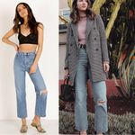 Levi's Premium Big E Ribcage Straight Jeans Haters Gonna Hate Size 26 High Rise Photo 4