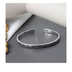 Boutique Boho Engraved 925 Sterling‎ Silver Cuff Bracelet, 58cm Adjustable Photo 10