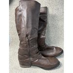 Rampage  Idella Women's 10 M Brown Riding Boots Side, Zip Low Heel Knee-High Photo 2