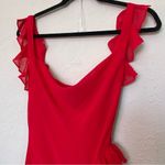 House Of CB  'Ariela' Cherry Ruffle Maxi Dress red NWOT size‎ M Photo 8