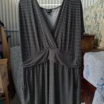 Torrid  Black and White Dolman Sleeve Midi Dress Photo 0