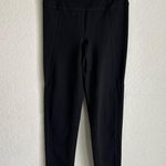 Spanx Women's Black Active Leggings Pants Back Pocket Size Large Photo 1
