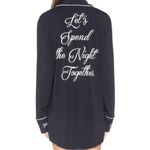 Wildfox  Couture‎ Let's Spend The Night Together Black Sleep Shirt Medium Photo 1