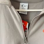 Women's Nike WNBA Fleece Top. 1/4 zip, Size Large. Gray Photo 3