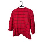 Vintage Reina Red Black Window Pane Plaid Blazer Size L/XL Size L Photo 6