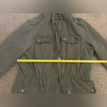 Aeropostale Army Green Zip-Up Hooded Padded Jacket Photo 9