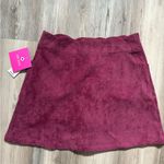 Amy Byer  NWT Size Large wine color, Courdoy Skirt With Functional Buttons Photo 1