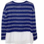 Cotton Emporium striped crop shirttail sweater size S Photo 1
