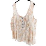Torrid NEW  Floral Babydoll Challis Corset Top Cottagecore Milk Maid Garden 3X Photo 3