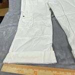 Ralph Lauren ‎  Womens Sz 12 Cargo Crop Pants Wide Leg White Utility Lightweight Photo 10