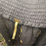 Free People Navy Floral Embroidered Blouse Photo 3