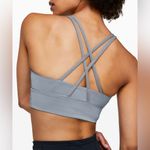Lululemon ‎ Energy Sports Bra Longline Medium Support Rhino Grey Size 6 Photo 5
