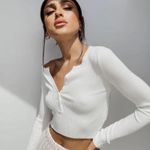 Princess Polly White Long Sleeve Top Photo 0