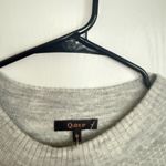 Quince  Baby Alpaca Wool Diamond Stitch Crew in Light Grey Photo 1