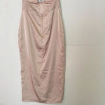 House Of CB  'Georgia' Crystal Satin and Lace Midi Dress cutout Size M NWOT‎ Photo 14