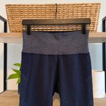 Athleta High-Rise Twilight Tight Seamless Navy Silver Glitter Athletic Legging L Photo 3