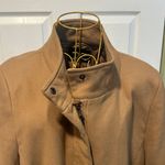 Banana Republic  Classic Tan pea Coat collared and zipped Photo 6