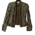 Worth Vintage Grey Long Sleeve Lagenlook Jacket Womens 0 Artsy 1980s Metallic Gray Photo 0