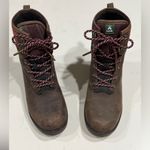 Kamik  Brown Leather Boots with Burgundy Laces Photo 1