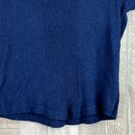 Faded Glory  Size Small Ribbed Crewneck Short Sleeve Navy Blue Top Very S… Photo 3