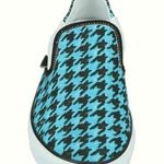 Vetements Baboush Slip On Sneakers Blue houndstooth canvas Size 8 Photo 3