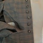 Blazer Open Glen Check Grey Plaid Marching Band Style Size Small Photo 4
