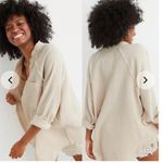 Aerie  Gauzy Coverup Pool to Party Summer Daydream Button Up Layering Photo 3