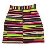 House of Holland Gina Mini Skirt Neon Funky Art US 4, UK 8, EU 36 NWOT RSP $430 Black Photo 2