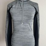 Athleta  Momentum Gray Black Athletic Workout Quarter Zip Jacket Women’s XXS Yoga Photo 0