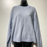 Athleta  Hawthorne Crew Neck Extra Fine Merino Wool Sweater Light Blue Size Small Photo 4