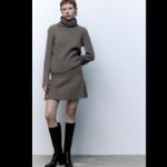 ZARA NWT  RIB KNIT MINI SKIRT Photo 2