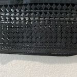 J.Crew  Black Linen Pencil Shirt with Crochet Detailing, Size 2P Photo 1