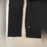 Lululemon Unity Drop Back Cashmere Sweater Black Long Sleeves Open Back Photo 9