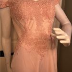 May Queen Off Shoulder Long Prom Gown Maxi Dress Size 10. Photo 7