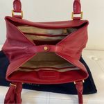 Brooks Brothers  Red Pebbled Leather Shoulder Purse Photo 8