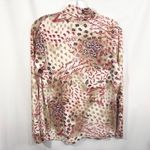 Bobbie Brooks Large‎ Top Turtleneck Christmas Novelty Stocking Poinsettias 366 Red Photo 1