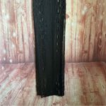 Auditions  Black Open Neck Crochet Halter Neck Nightgown Photo 4