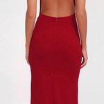 Lulus Long Red Dress Photo 2
